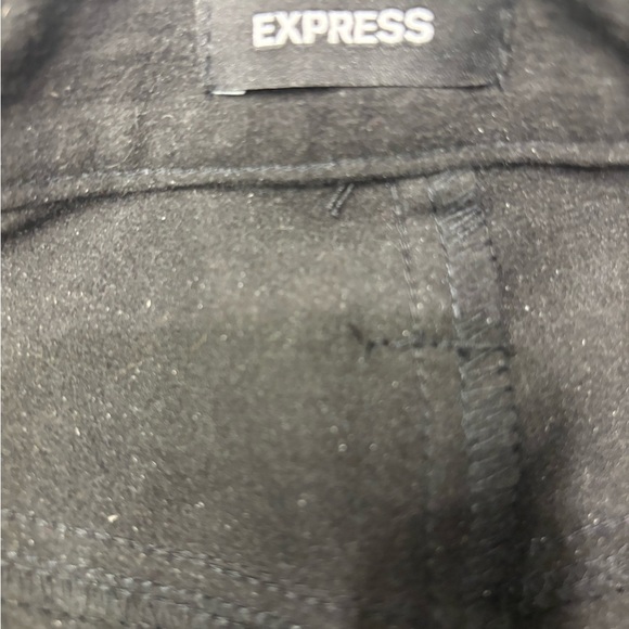 EUC NWOT EXPRESS SUPER HIGH WAISTED CROC FAUX LEATHER MODERN STRAIGHT PANT, 2S - Picture 5 of 5